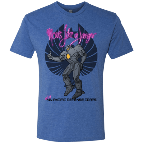 T-Shirts Vintage Royal / Small Moves Like A Jaegger Men's Triblend T-Shirt