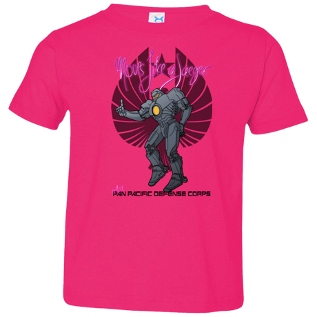 T-Shirts Hot Pink / 2T Moves Like A Jaegger Toddler Premium T-Shirt