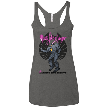 T-Shirts Premium Heather / X-Small Moves Like A Jaegger Women's Triblend Racerback Tank