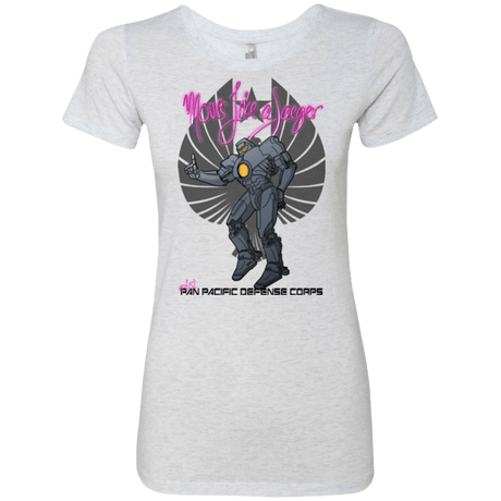 T-Shirts Heather White / Small Moves Like A Jaegger Women's Triblend T-Shirt