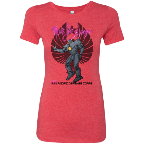 T-Shirts Vintage Red / Small Moves Like A Jaegger Women's Triblend T-Shirt