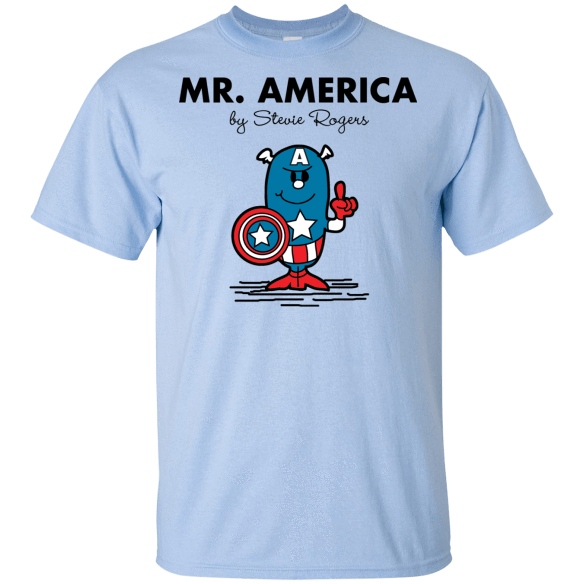 T-Shirts Light Blue / S Mr America T-Shirt