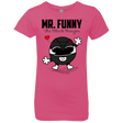 T-Shirts Hot Pink / YXS Mr Funny Girls Premium T-Shirt