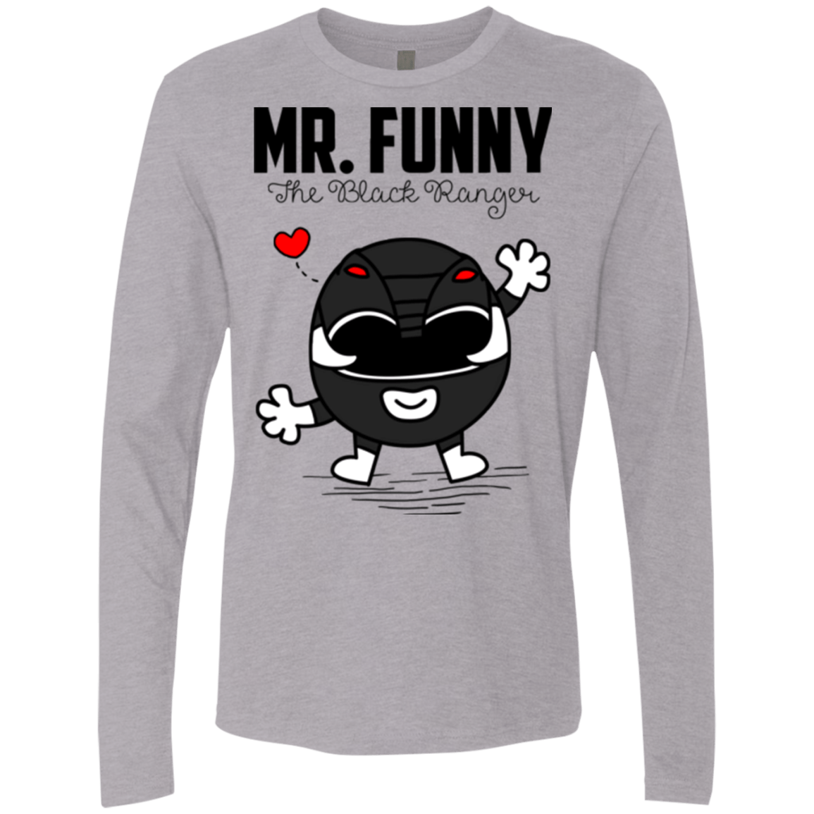T-Shirts Heather Grey / Small Mr Funny Men's Premium Long Sleeve