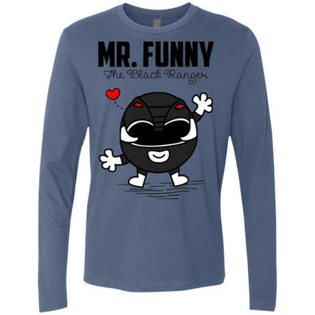 T-Shirts Indigo / Small Mr Funny Men's Premium Long Sleeve