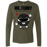 T-Shirts Military Green / Small Mr Funny Men's Premium Long Sleeve