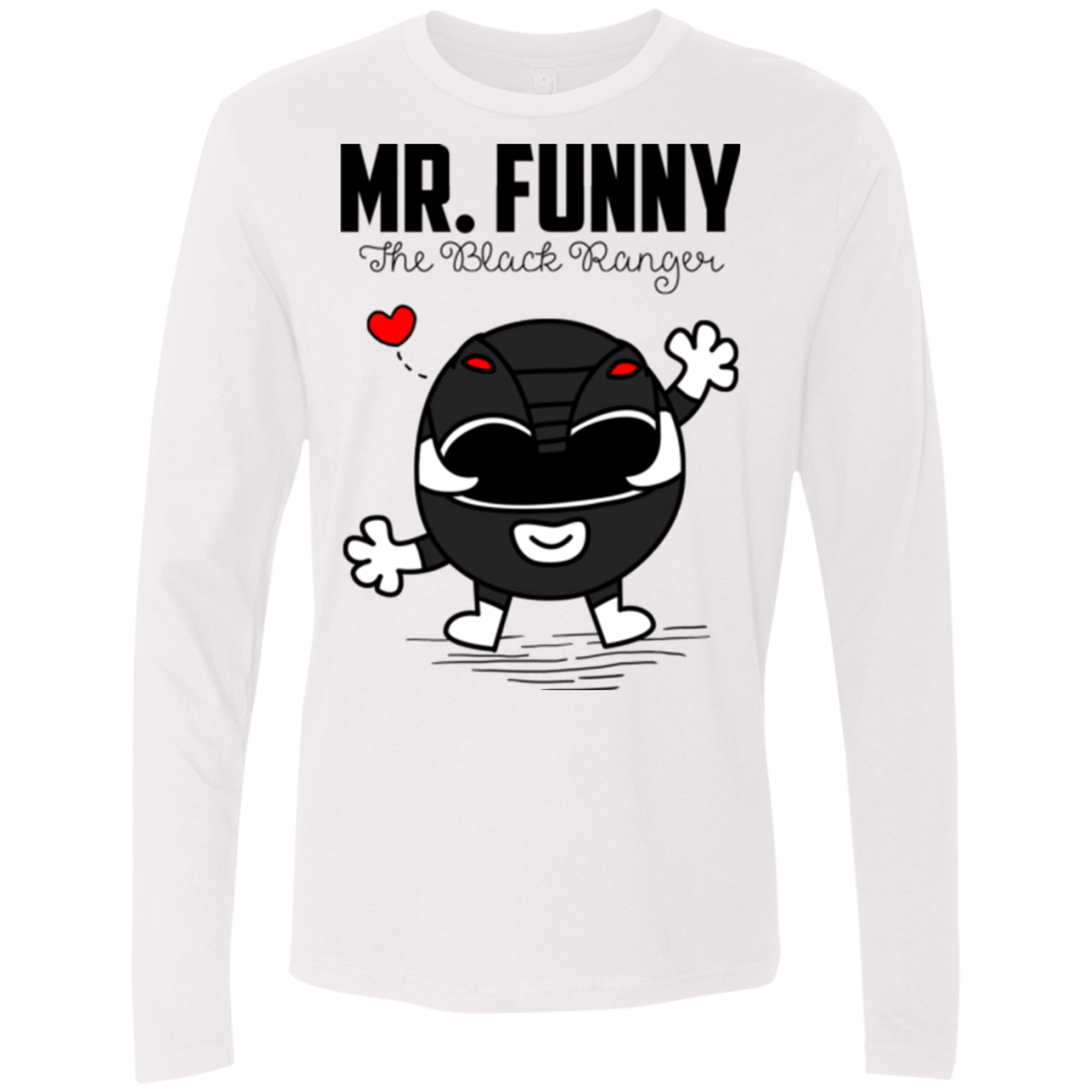 T-Shirts White / Small Mr Funny Men's Premium Long Sleeve