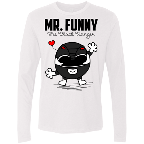 T-Shirts White / Small Mr Funny Men's Premium Long Sleeve