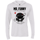 T-Shirts Heather White / X-Small Mr Funny Triblend Long Sleeve Hoodie Tee
