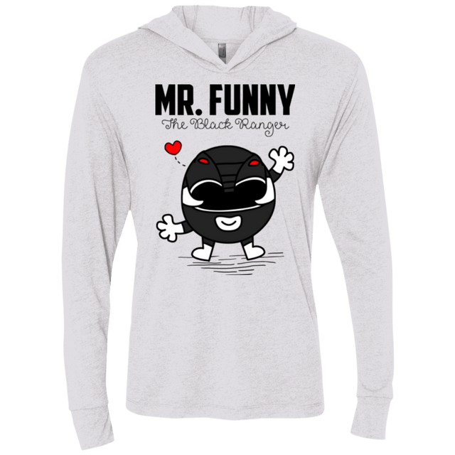 T-Shirts Heather White / X-Small Mr Funny Triblend Long Sleeve Hoodie Tee