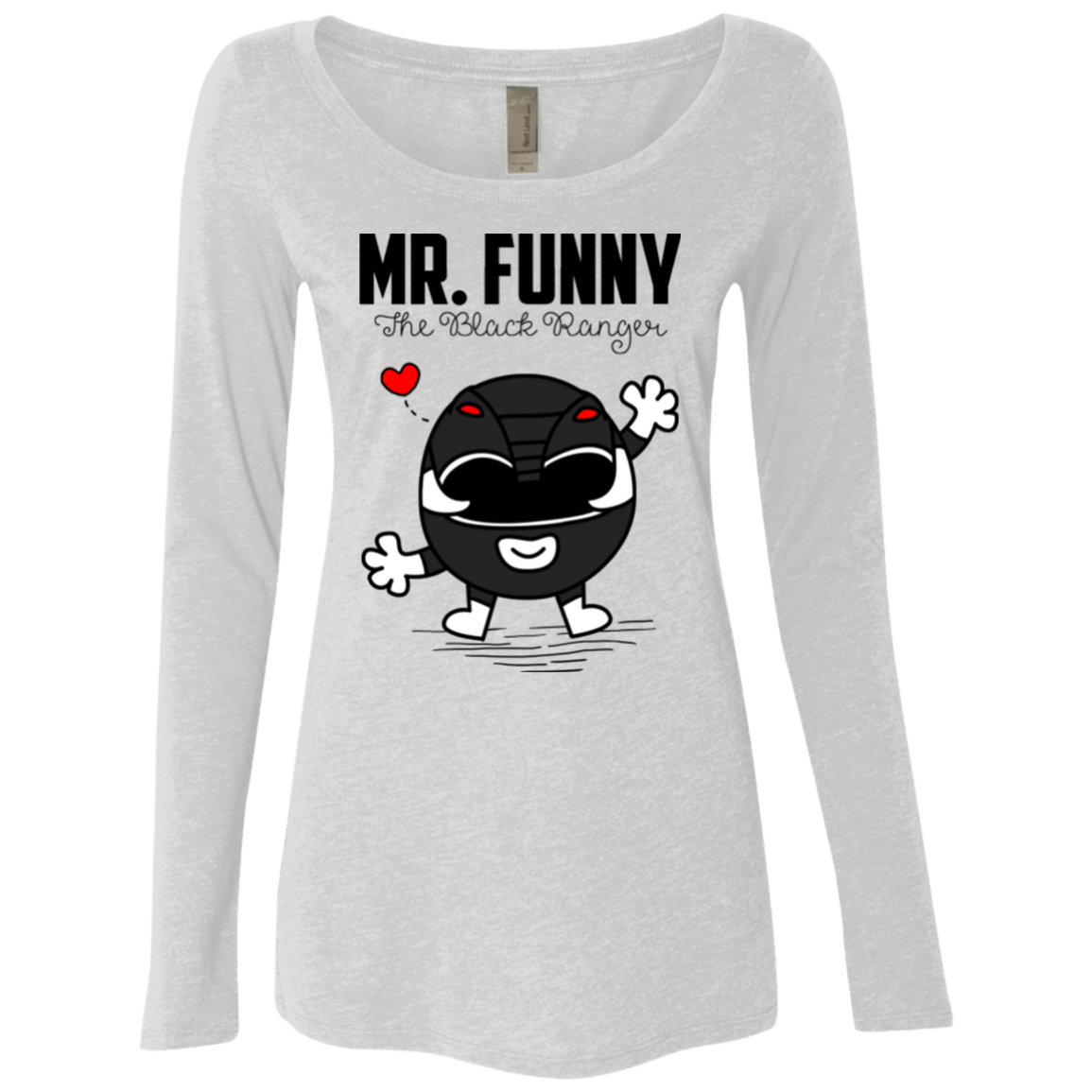 T-Shirts Heather White / Small Mr Funny Women's Triblend Long Sleeve Shirt