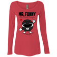 T-Shirts Vintage Red / Small Mr Funny Women's Triblend Long Sleeve Shirt