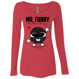 T-Shirts Vintage Red / Small Mr Funny Women's Triblend Long Sleeve Shirt