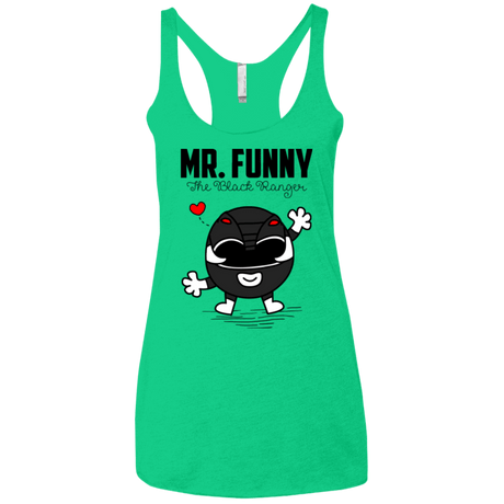 T-Shirts Envy / X-Small Mr Funny Women's Triblend Racerback Tank