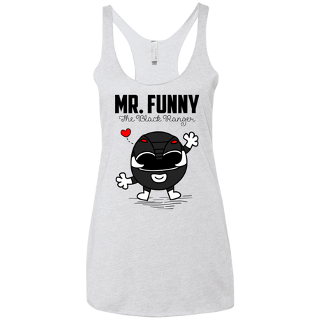 T-Shirts Heather White / X-Small Mr Funny Women's Triblend Racerback Tank
