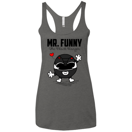 T-Shirts Premium Heather / X-Small Mr Funny Women's Triblend Racerback Tank