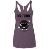 T-Shirts Vintage Purple / X-Small Mr Funny Women's Triblend Racerback Tank