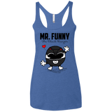 T-Shirts Vintage Royal / X-Small Mr Funny Women's Triblend Racerback Tank