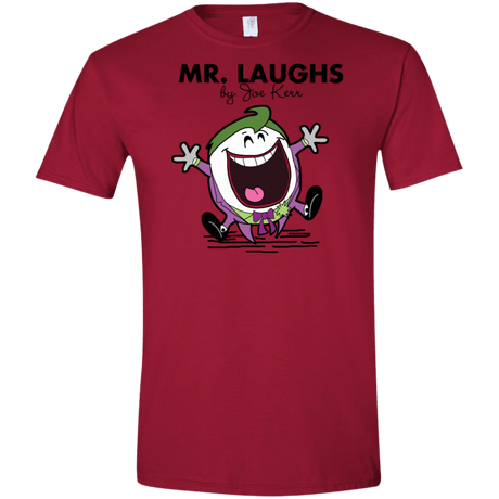 T-Shirts Cardinal Red / S Mr Laughs Men's Semi-Fitted Softstyle
