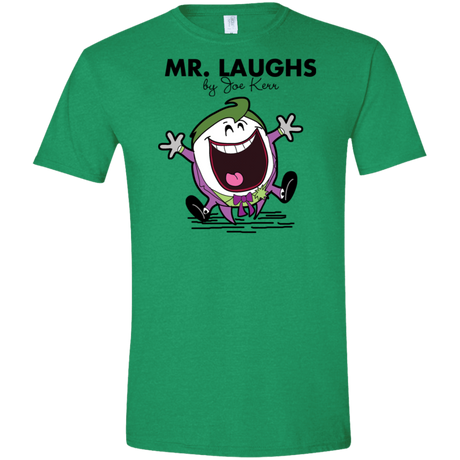 T-Shirts Heather Irish Green / S Mr Laughs Men's Semi-Fitted Softstyle