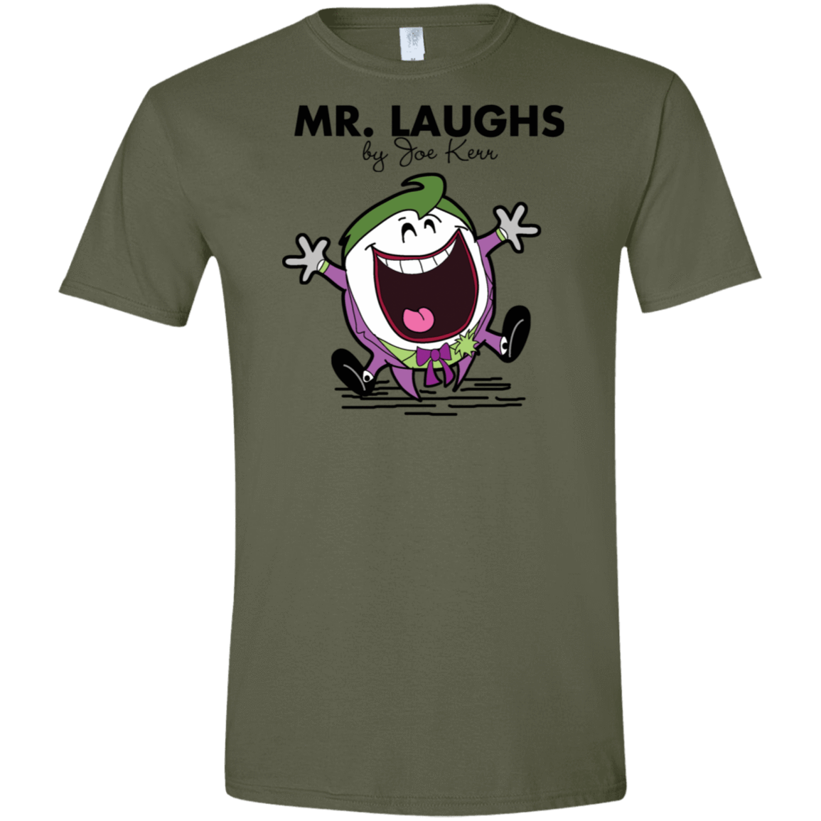 T-Shirts Military Green / S Mr Laughs Men's Semi-Fitted Softstyle
