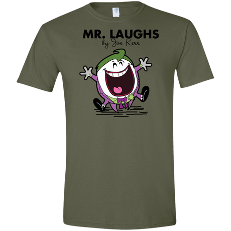 T-Shirts Military Green / S Mr Laughs Men's Semi-Fitted Softstyle