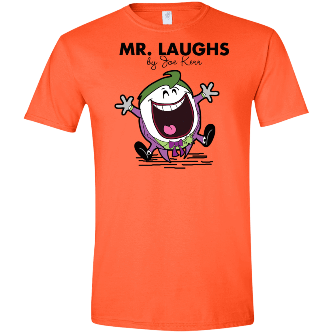 T-Shirts Orange / S Mr Laughs Men's Semi-Fitted Softstyle