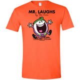 T-Shirts Orange / S Mr Laughs Men's Semi-Fitted Softstyle