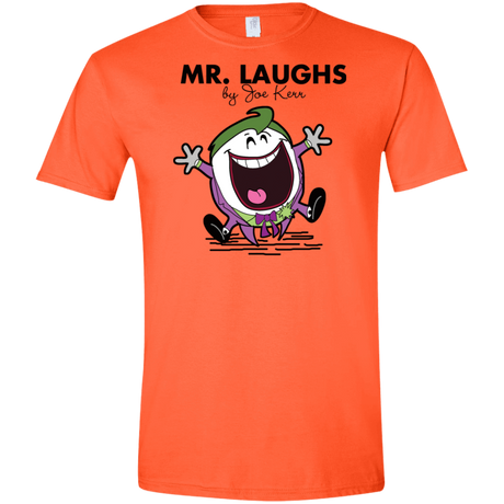 T-Shirts Orange / S Mr Laughs Men's Semi-Fitted Softstyle