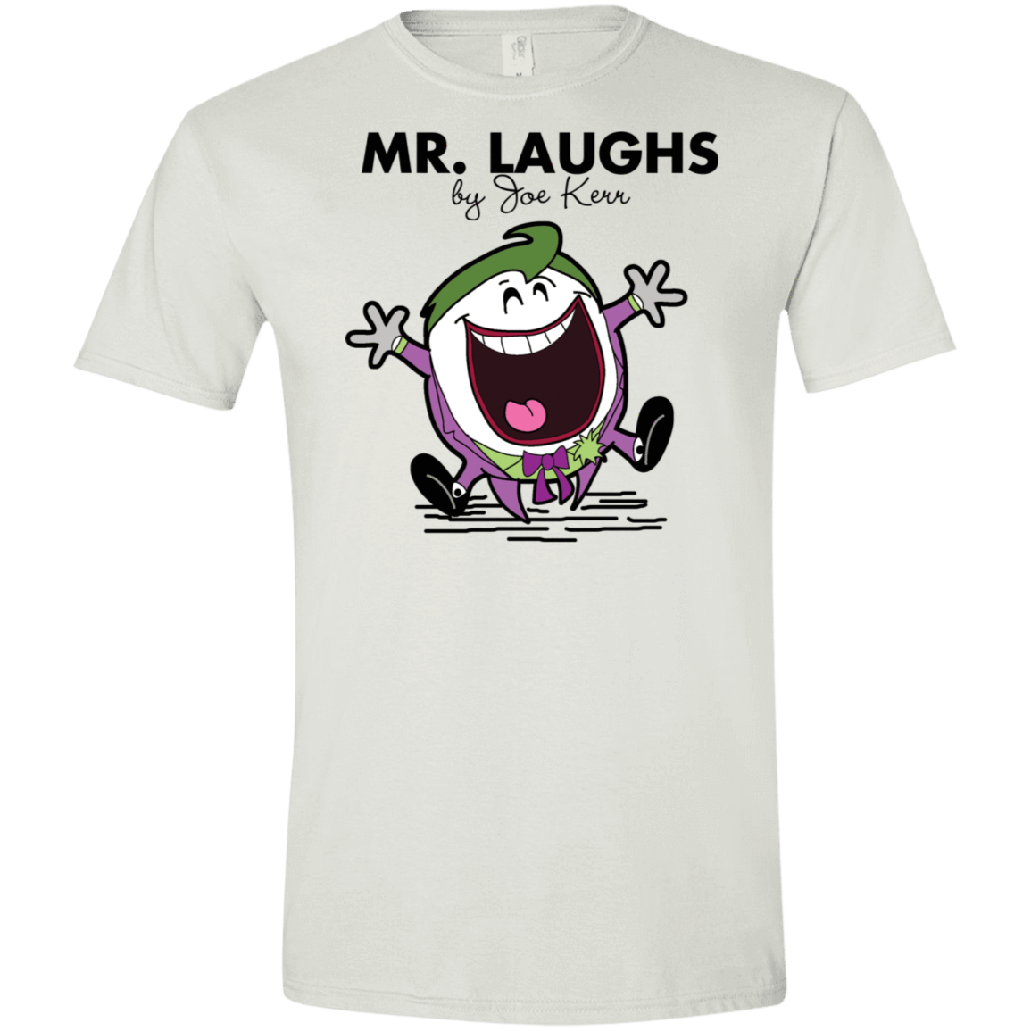 T-Shirts White / X-Small Mr Laughs Men's Semi-Fitted Softstyle