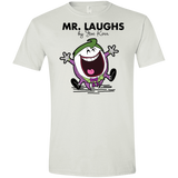 T-Shirts White / X-Small Mr Laughs Men's Semi-Fitted Softstyle