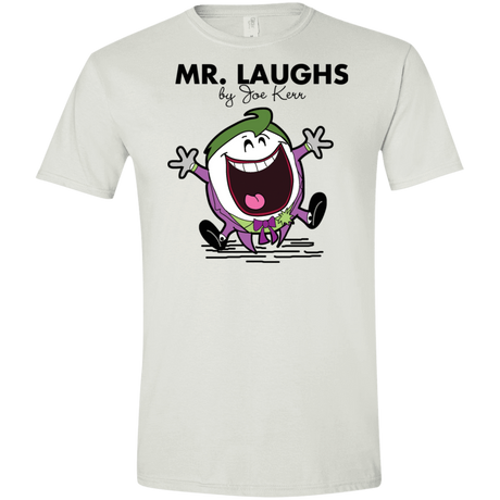T-Shirts White / X-Small Mr Laughs Men's Semi-Fitted Softstyle