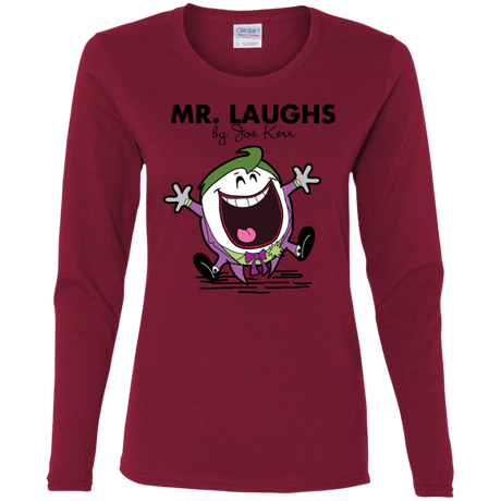 T-Shirts Cardinal / S Mr Laughs Women's Long Sleeve T-Shirt