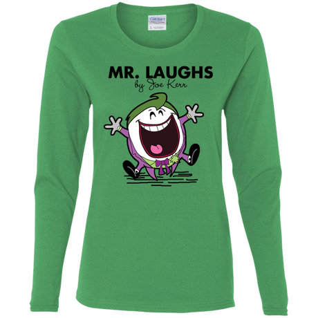 T-Shirts Irish Green / S Mr Laughs Women's Long Sleeve T-Shirt