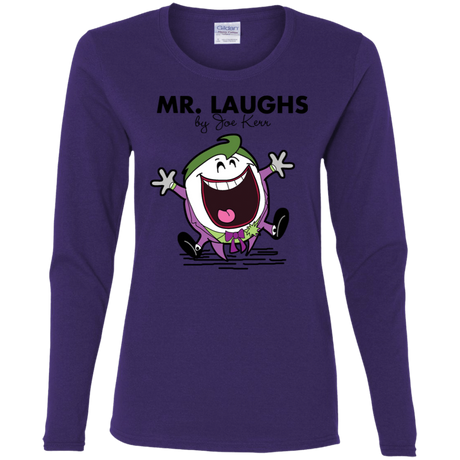 T-Shirts Purple / S Mr Laughs Women's Long Sleeve T-Shirt