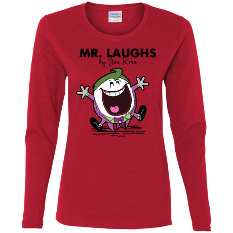 T-Shirts Red / S Mr Laughs Women's Long Sleeve T-Shirt