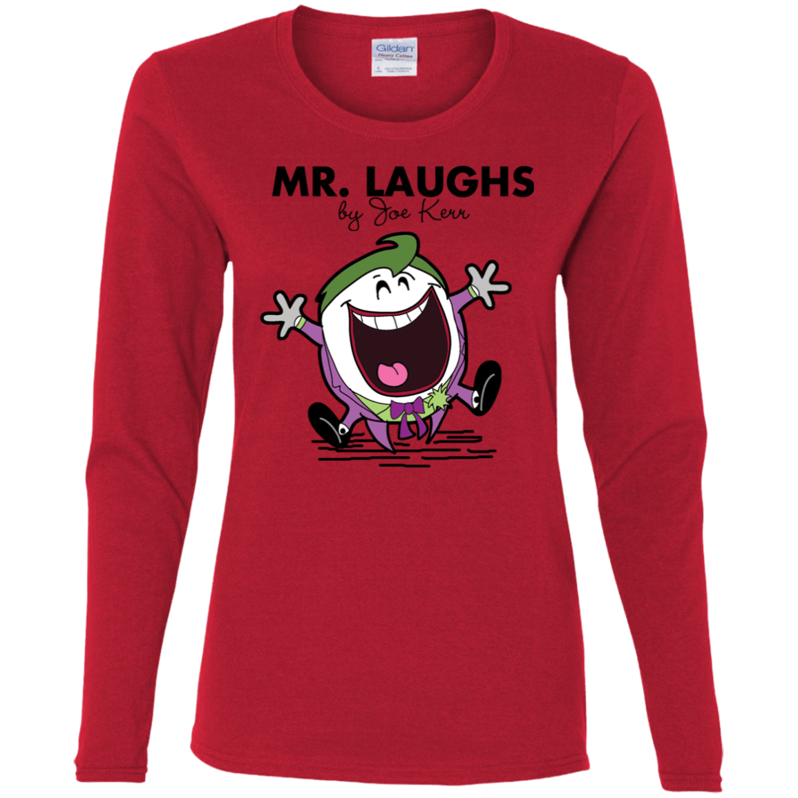 T-Shirts Red / S Mr Laughs Women's Long Sleeve T-Shirt