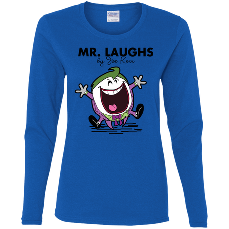 T-Shirts Royal / S Mr Laughs Women's Long Sleeve T-Shirt