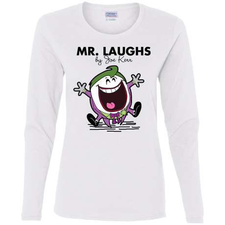 T-Shirts White / S Mr Laughs Women's Long Sleeve T-Shirt