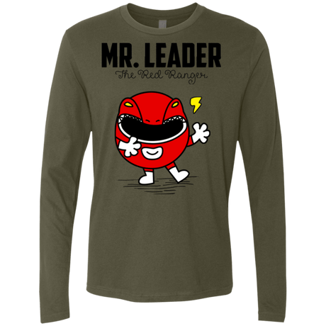 T-Shirts Military Green / Small Mr Leader Men's Premium Long Sleeve