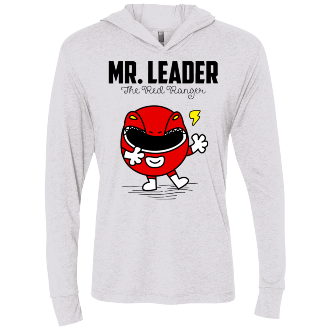 T-Shirts Heather White / X-Small Mr Leader Triblend Long Sleeve Hoodie Tee