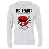 T-Shirts Heather White / X-Small Mr Leader Triblend Long Sleeve Hoodie Tee