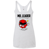 T-Shirts Heather White / X-Small Mr Leader Women's Triblend Racerback Tank