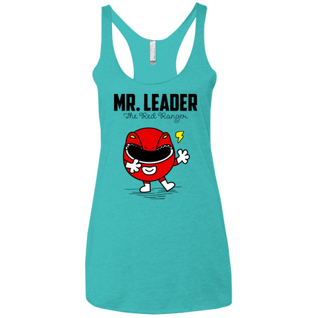T-Shirts Tahiti Blue / X-Small Mr Leader Women's Triblend Racerback Tank