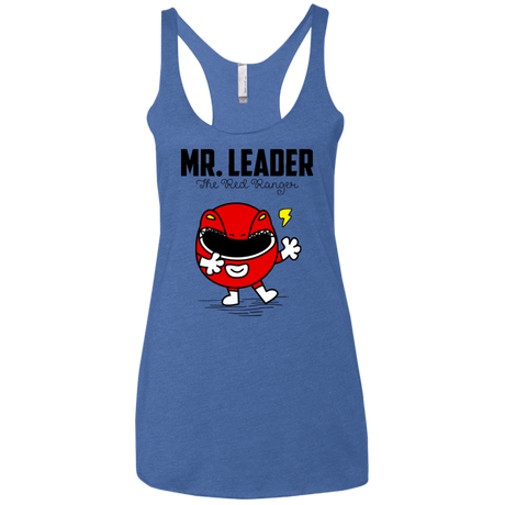 T-Shirts Vintage Royal / X-Small Mr Leader Women's Triblend Racerback Tank