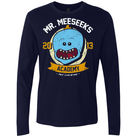 T-Shirts Midnight Navy / Small Mr. Meeseeks Academy Men's Premium Long Sleeve