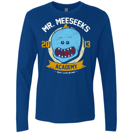 T-Shirts Royal / Small Mr. Meeseeks Academy Men's Premium Long Sleeve