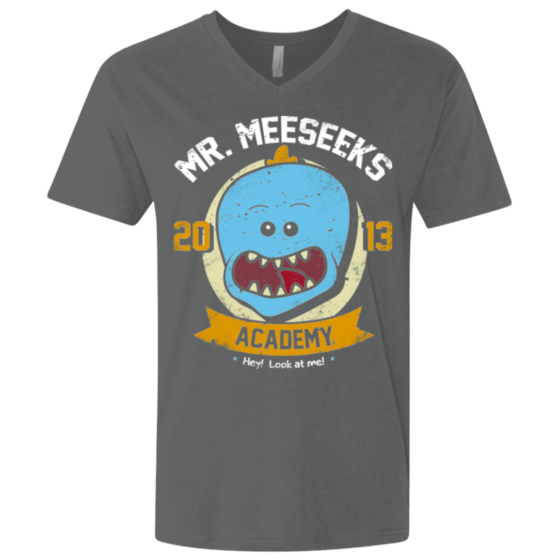 T-Shirts Heavy Metal / X-Small Mr. Meeseeks Academy Men's Premium V-Neck