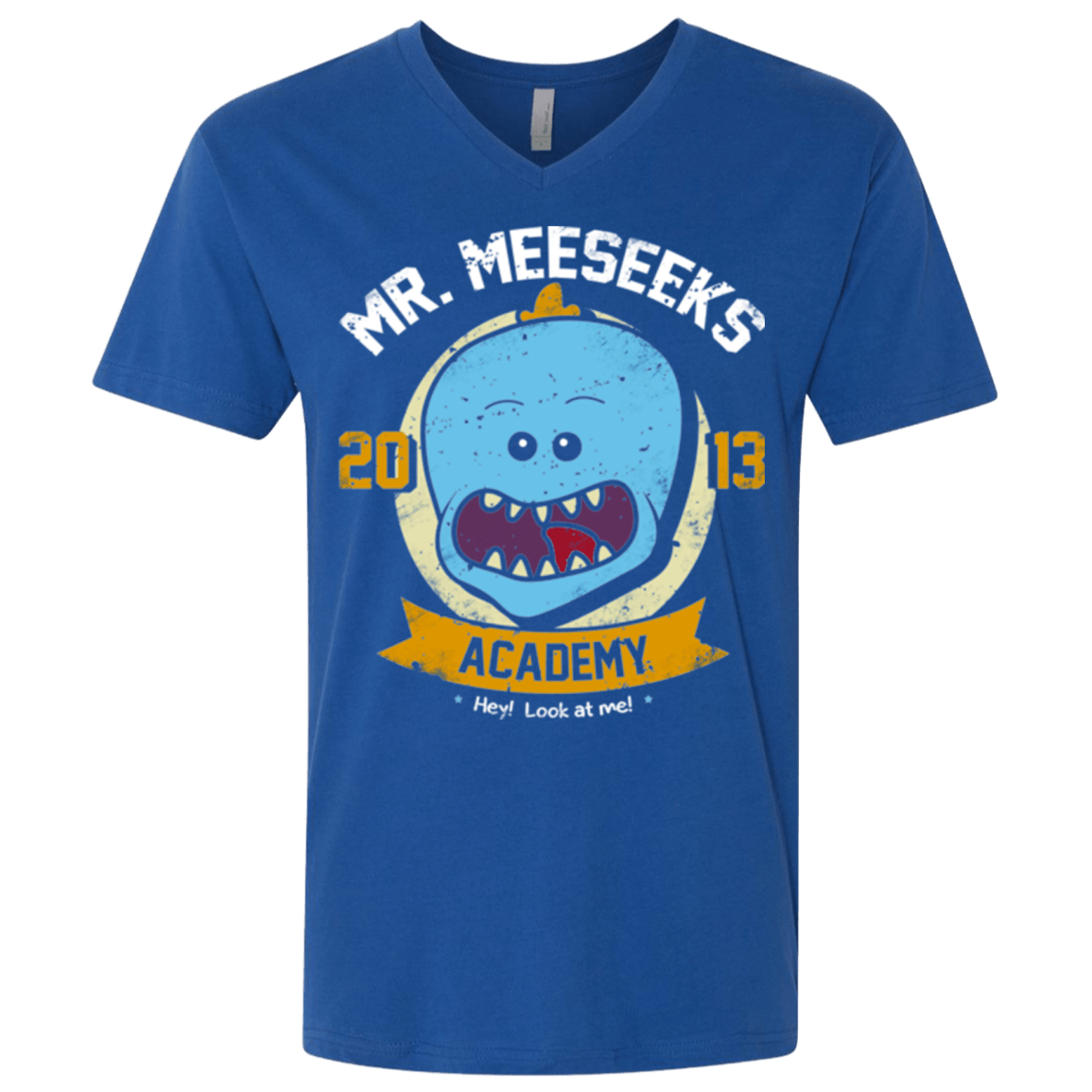 T-Shirts Royal / X-Small Mr. Meeseeks Academy Men's Premium V-Neck