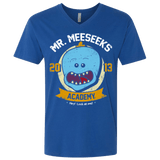 T-Shirts Royal / X-Small Mr. Meeseeks Academy Men's Premium V-Neck